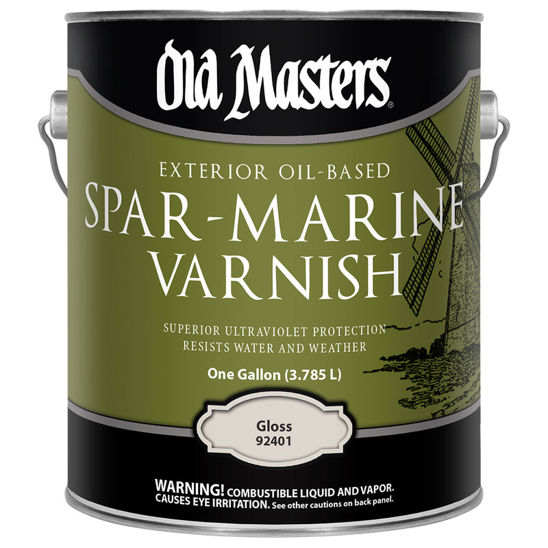 Old Masters Spar-Marine Varnish, Clear Gloss, Gallon