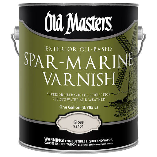 Old Masters Spar-Marine Varnish, Clear Gloss, Gallon