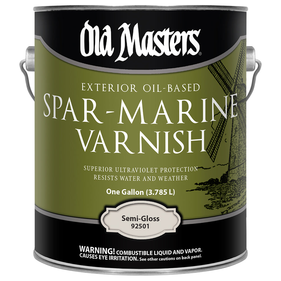 Old Masters Spar-Marine Varnish, Clear Semi-Gloss, Gallon
