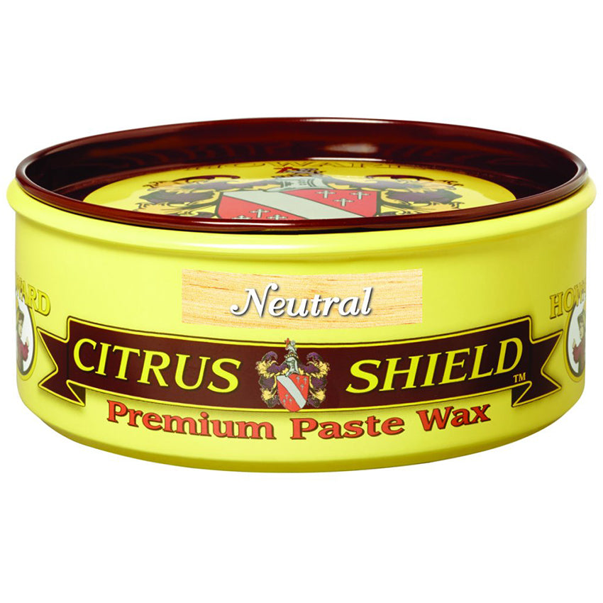 Howard Citrus-Shield Premium Paste Wax, Natural, 11 oz