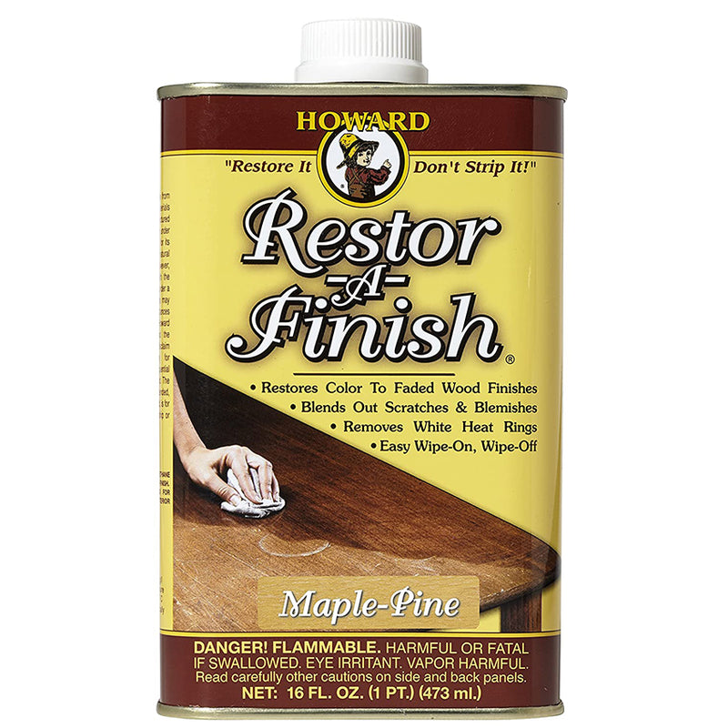 Howard Restor-A-Finish Wood Finish Restorer, Maple-Pine, Pint