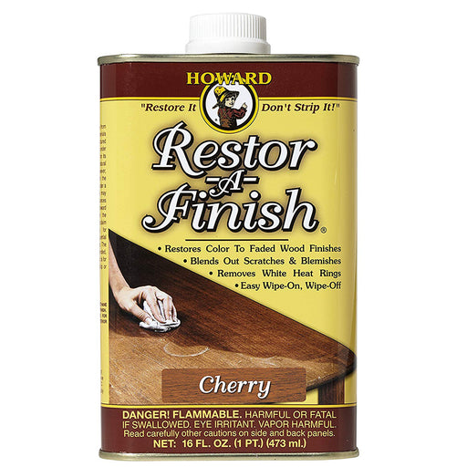 Howard Restor-A-Finish Wood Finish Restorer, Cherry, Pint