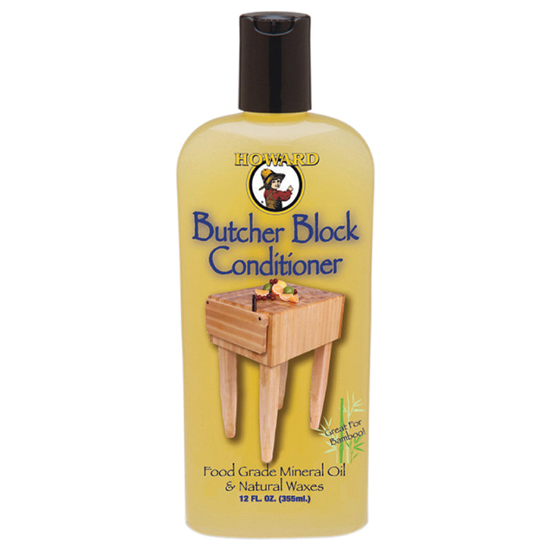 Howard Butcher Block Conditioner, Light Tan, 12 oz
