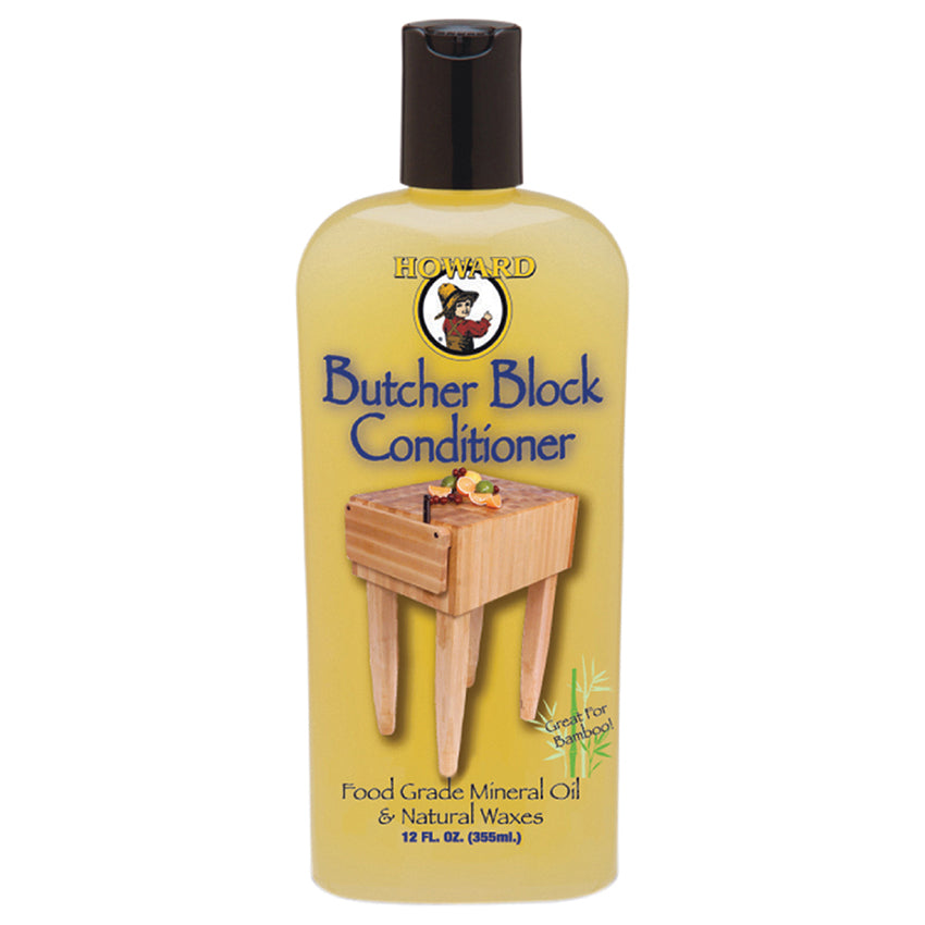 Howard Butcher Block Conditioner 12 oz oil and wax bottle