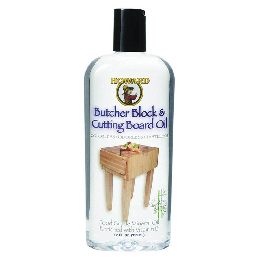 Howard Cutting Board Oil 12 oz food-grade mineral oil bottle