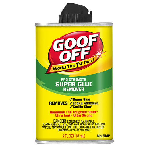 Klean-Strip Goof Off Super Glue Remover, Clear, 4 oz