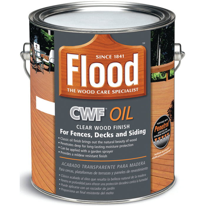 Flood CWF-OIL Penetrating Oil Wood Finish, Natural, Gallon