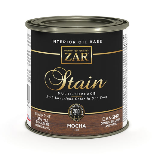 ZAR Interior Oil Base Stain, Mocha, Half Pint manufacturer can