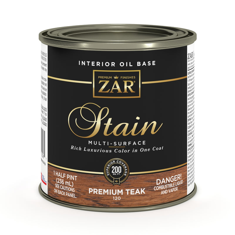 ZAR Interior Oil Base Stain, Premium Teak, Half Pint manufacturer can