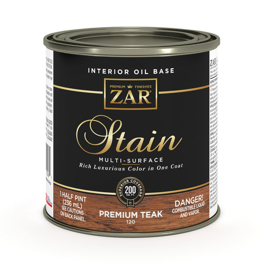 ZAR Interior Oil Base Stain, Premium Teak, Half Pint manufacturer can