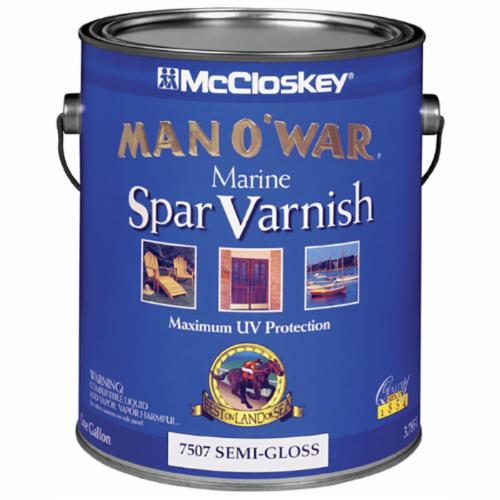 McCloskey Man O'War Marine Spar Varnish, Clear Semi-Gloss, Gallon