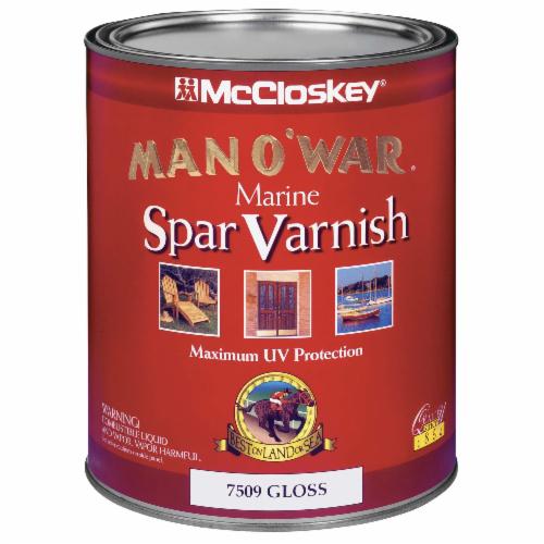McCloskey Man O'War Marine Spar Varnish, Clear Gloss, Quart