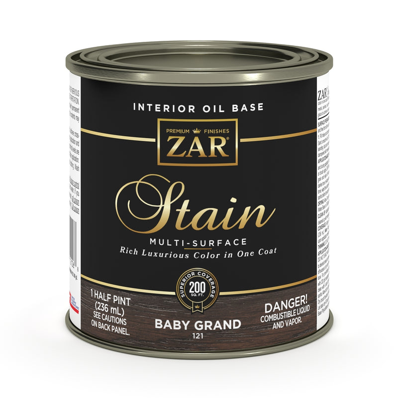 ZAR Interior Oil Base Stain, Baby Grand, Half Pint manufacturer can