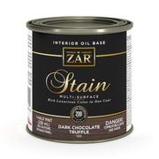 ZAR Interior Oil Base Stain, Dark Chocolate Truffle, Half Pint manufacturer can
