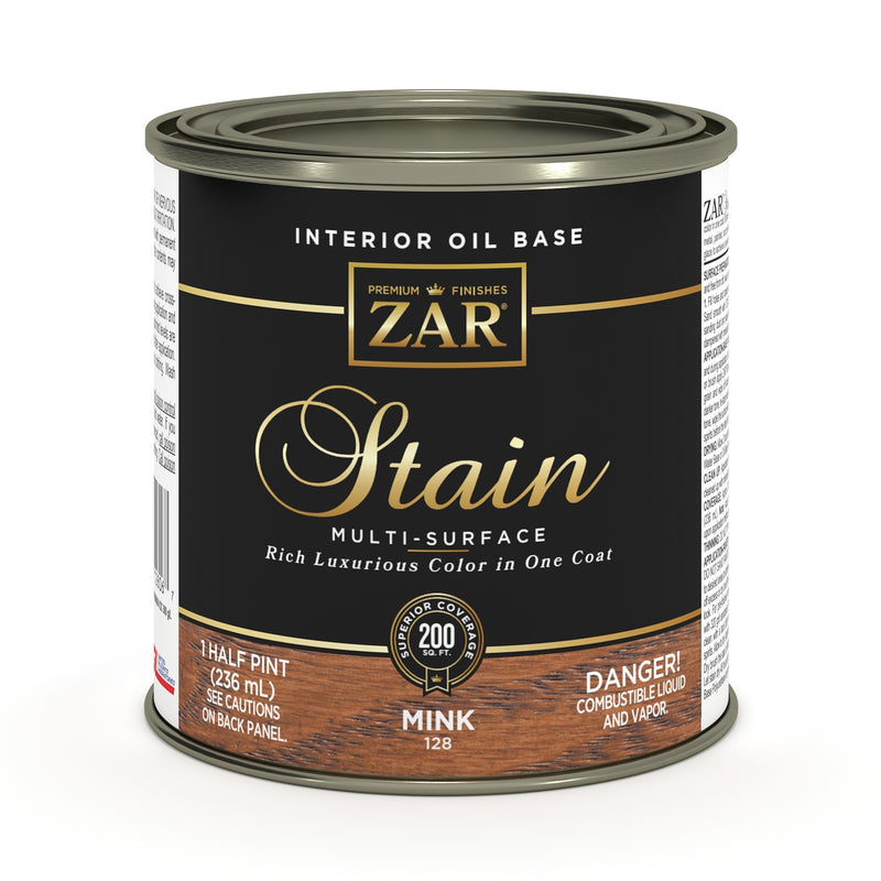 ZAR Interior Oil Base Stain, Mink, Half Pint manufacturer can