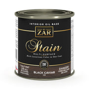 ZAR Interior Oil Base Stain, Black Caviar, Half Pint manufacturer can