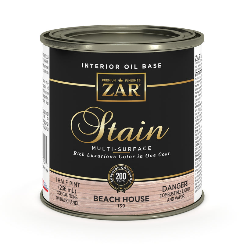 ZAR Interior Oil Base Stain, Beach House, Half Pint manufacturer can