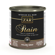 ZAR Interior Oil Base Stain, Malibu Gray, Half Pint manufacturer can