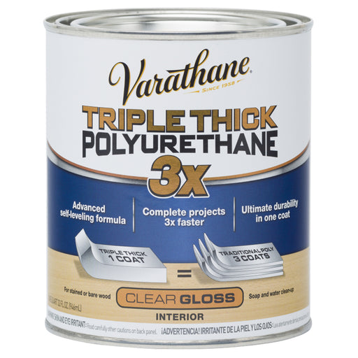 Varathane Triple Thick Polyurethane, Gloss, Quart
