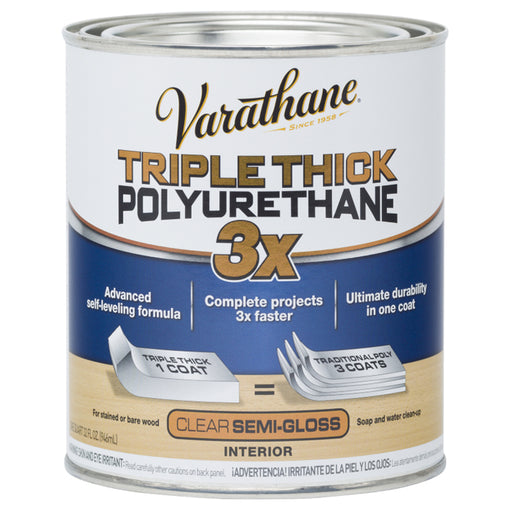 Varathane Triple Thick Polyurethane, Semi-Gloss, Quart
