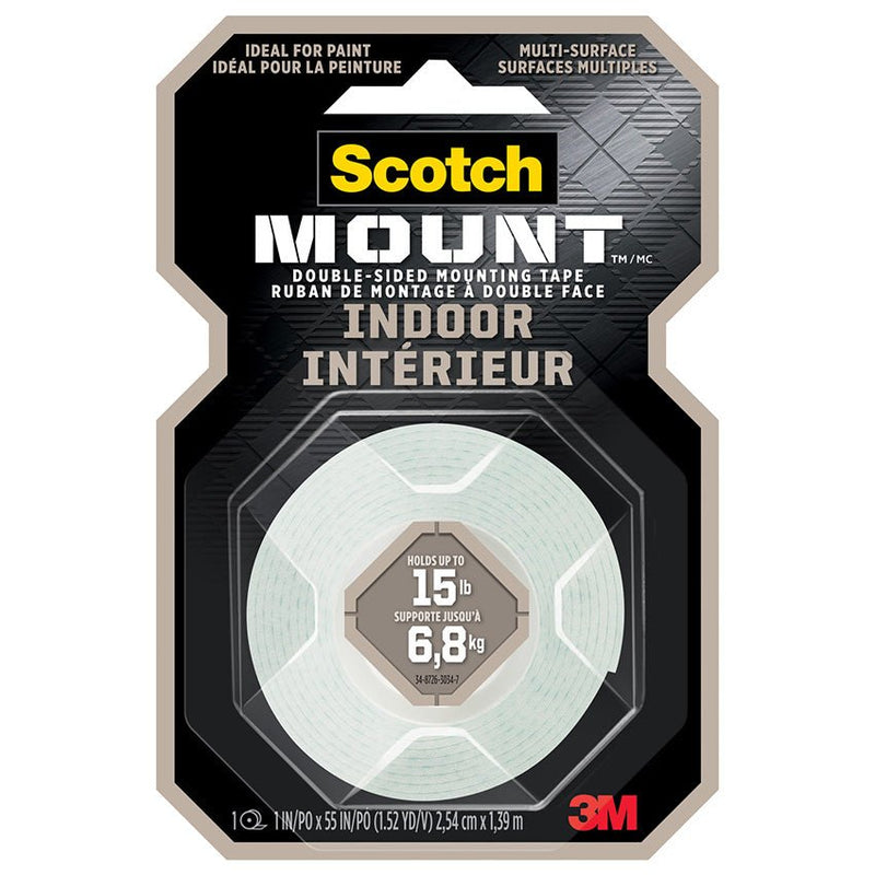 3M Scotch - mount Indr Dispenser Mnt Tape 214h - 1inx55in - LCB Paint & Supply
