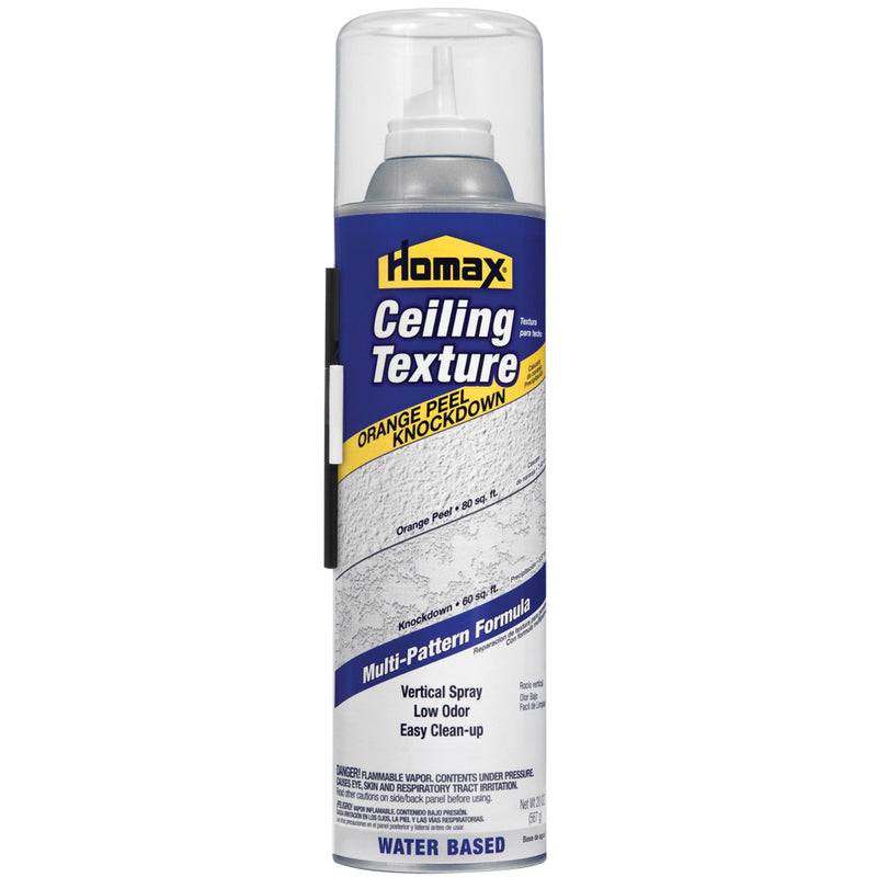 Homax Orange Peel Knockdown Texture Aerosol, Grayish White, 20 oz