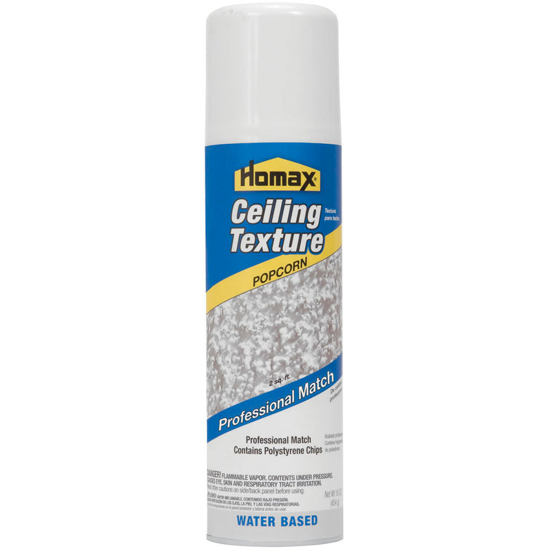 Homax Popcorn Ceiling Texture Aerosol, White, 16 oz