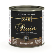 ZAR Interior Oil Base Stain, Oiled Leather, Half Pint manufacturer can