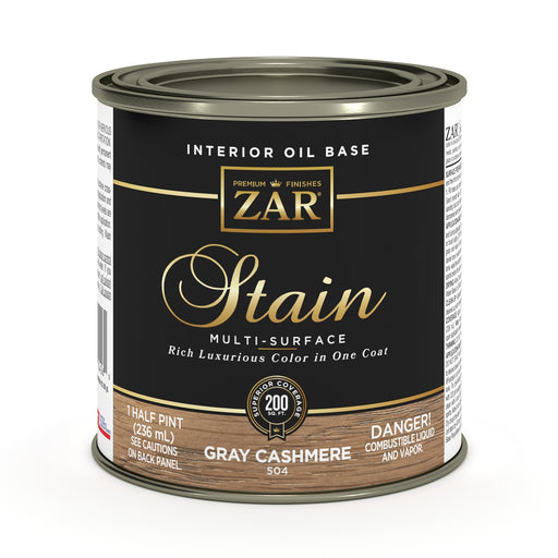 ZAR Interior Oil Base Stain, Gray Cashmere, Half Pint manufacturer can