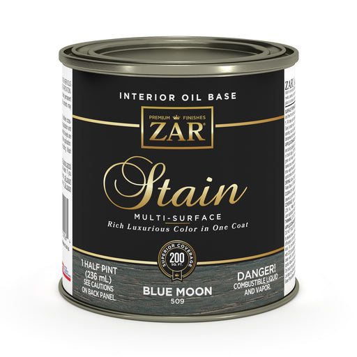 ZAR Interior Oil Base Stain, Blue Moon, Half Pint manufacturer can