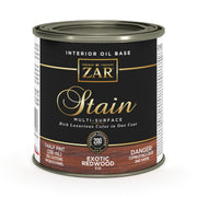 ZAR Interior Oil Base Stain, Exotic Redwood, Half Pint manufacturer can