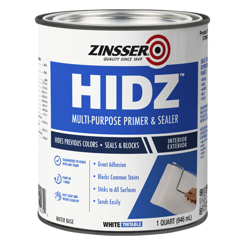 Zinsser HIDZ multi-purpose primer quart can