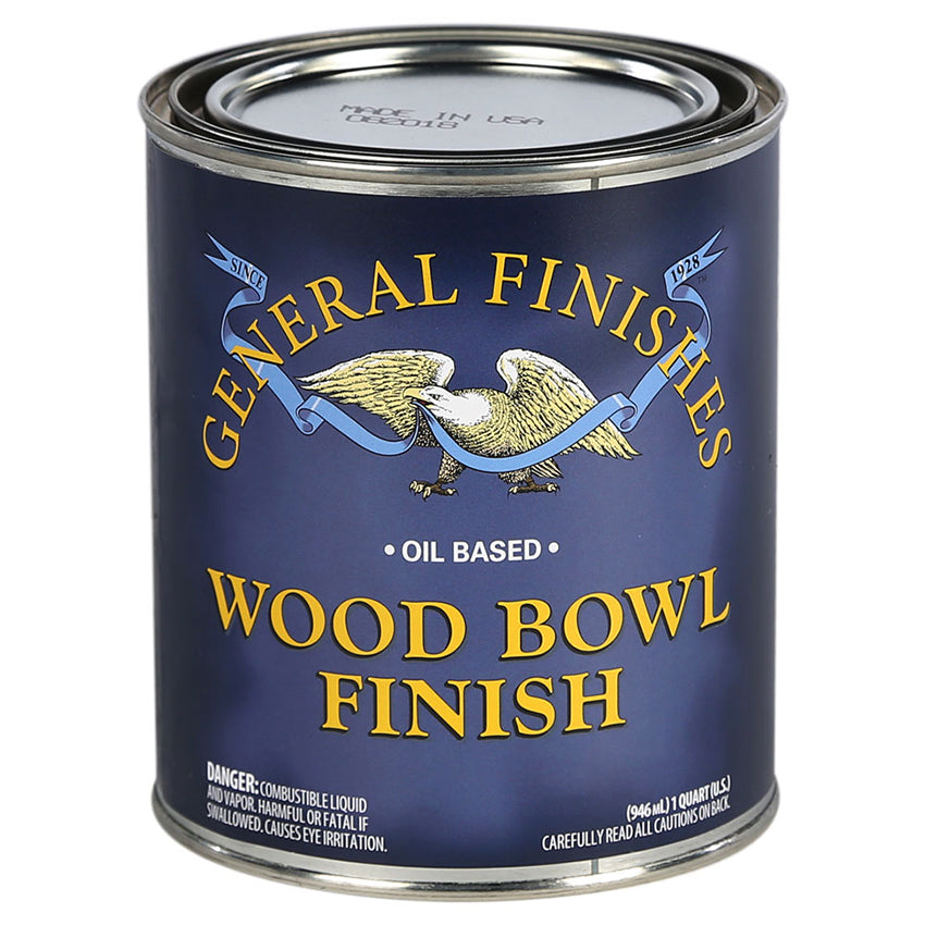 General Finishes Oil-Based Wood Bowl Finish, Gloss, Quart