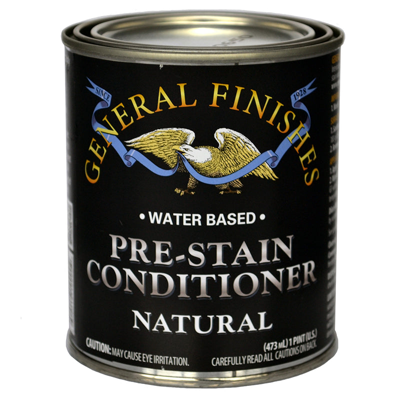 General Finishes Water-Based Pre-Stain Conditioner, Natural, Pint can