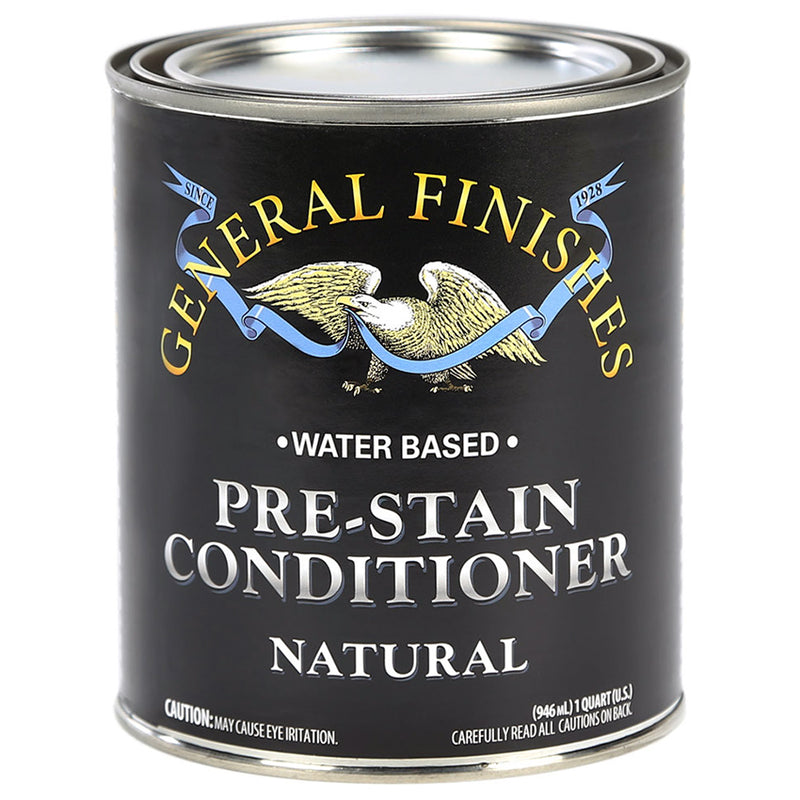 General Finishes Water-Based Pre-Stain Conditioner, Natural, Quart can
