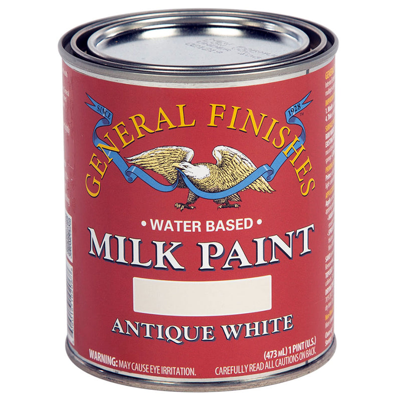 General Finishes Milk Paint Antique White Pint Project Weekend DIY