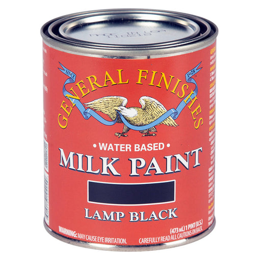 General Finishes Milk Paint Lamp Black - Pint by General Finishes | LCB Paint & Supply
