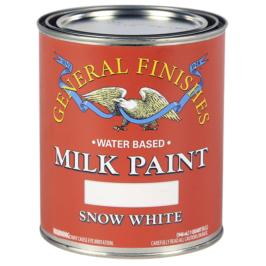 General Finishes Milk Paint Snow White 1 quart can