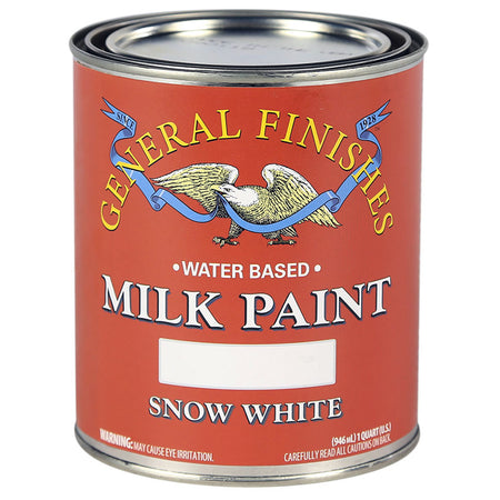 General Finishes Milk Paint Snow White 1 quart can