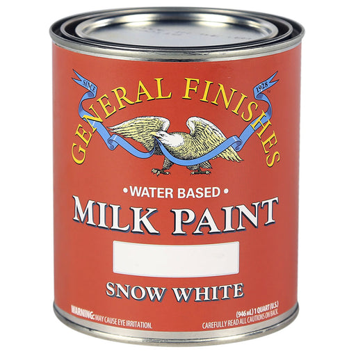 General Finishes Milk Paint Snow White - Quart by General Finishes | LCB Paint & Supply