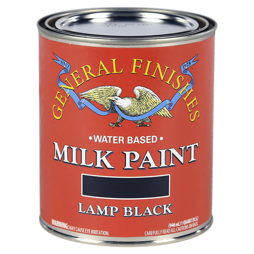 General Finishes Milk Paint Lamp Black - Quart by General Finishes | LCB Paint & Supply