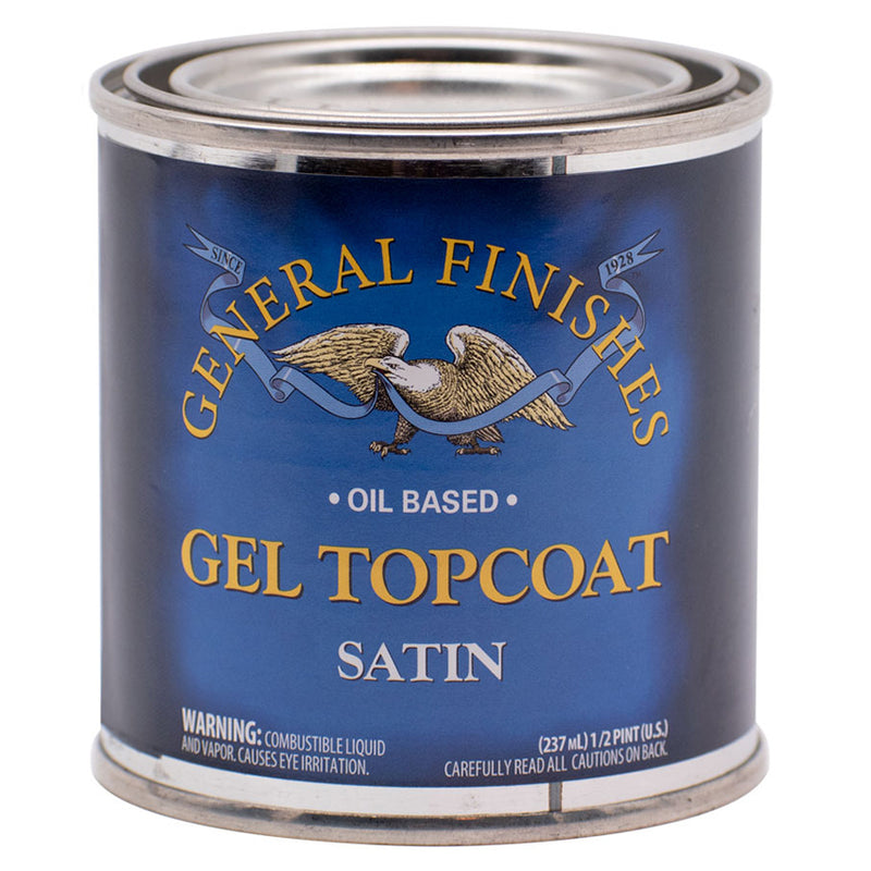 General Finishes Gel Topcoat Oil-Based Urethane, Satin, Half Pint