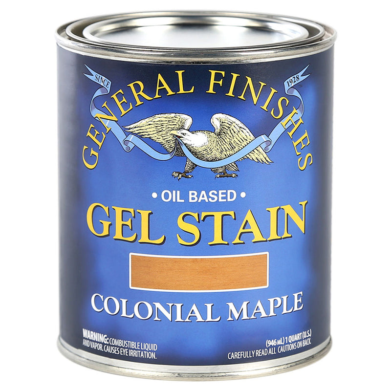 General Finishes Gel Stain Colonial Maple Quart Project Weekend DIY