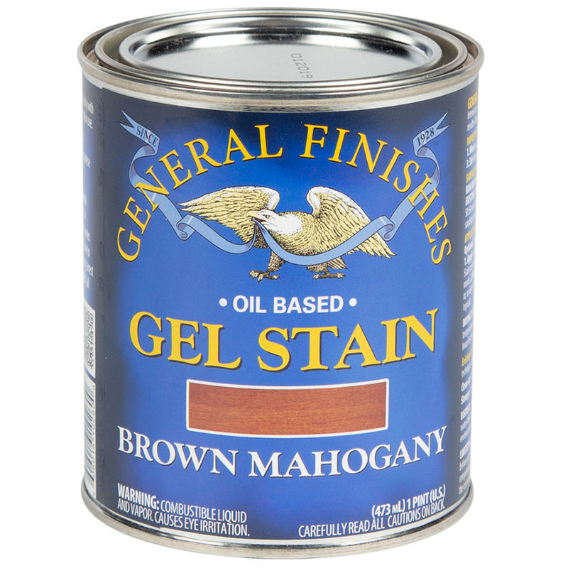 General Finishes Gel Stain, Brown Mahogany, Pint
