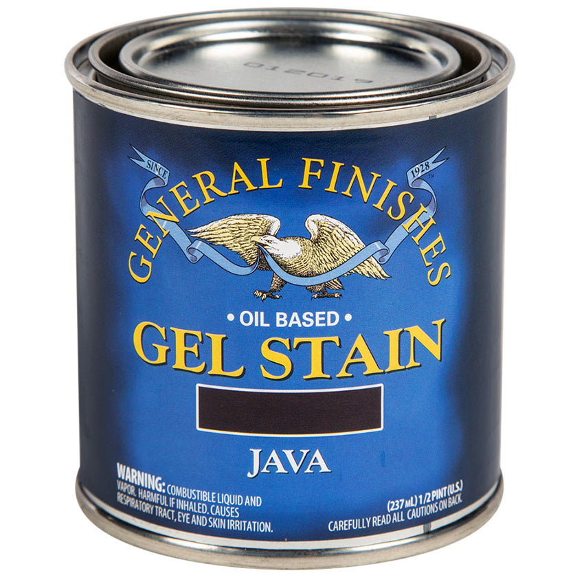 General Finishes Gel Stain Java half pint can
