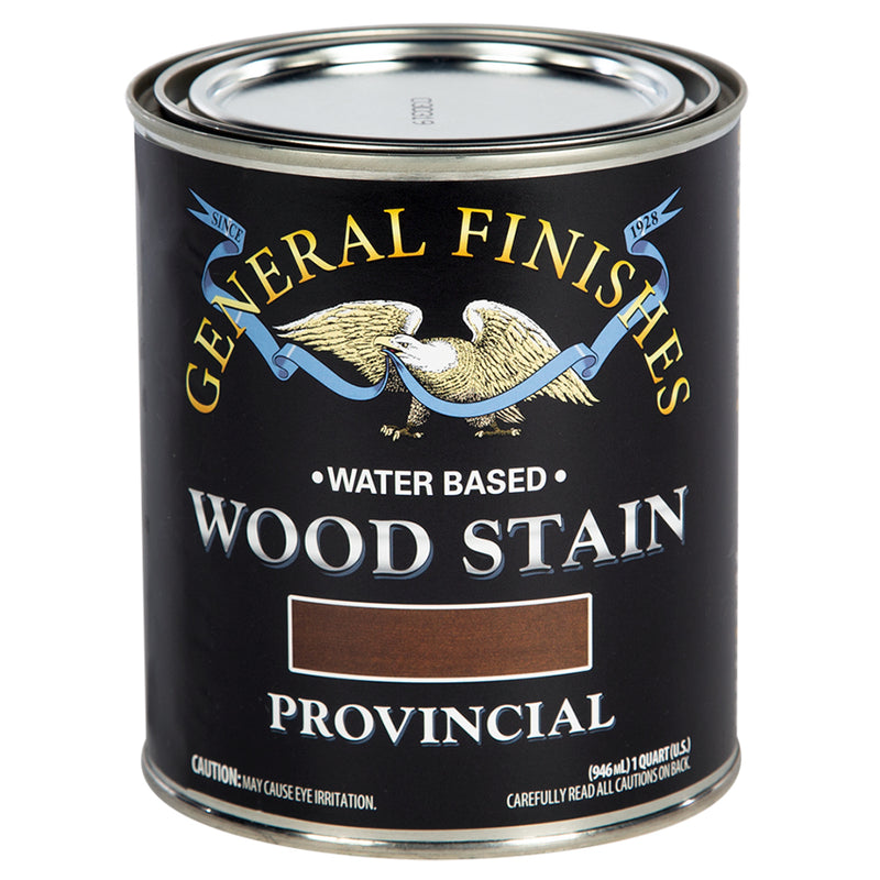 General Finishes Water-Based Wood Stain, Provincial, Quart can