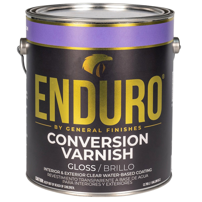 General Finishes Enduro Conversion Varnish, Clear, Satin, Gallon