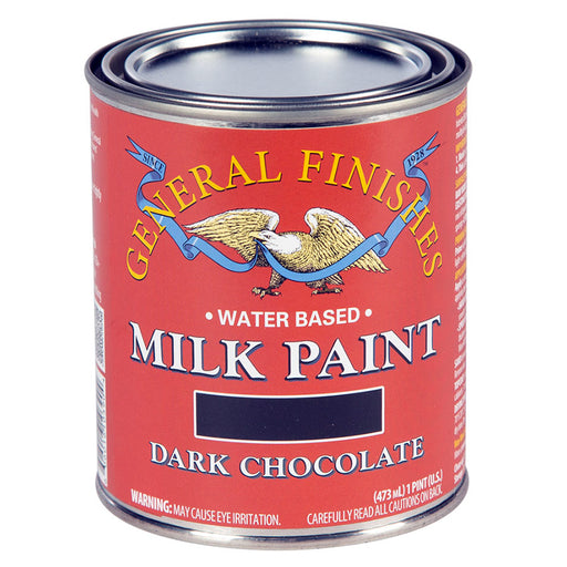 General Finishes Milk Paint Dark Chocolate - Pint by General Finishes | LCB Paint & Supply
