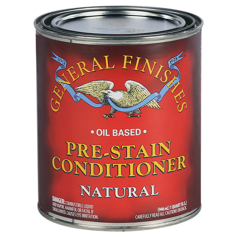 General Finishes Oil-Based Pre-Stain Wood Conditioner, Natural, Quart