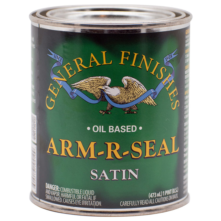 General Finishes Arm-R-Seal Wipe-On Topcoat, Satin, Pint